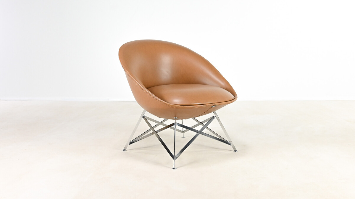 Maurice Calka, rare “Tour Eiffel” K1 chair. France, c. 1966