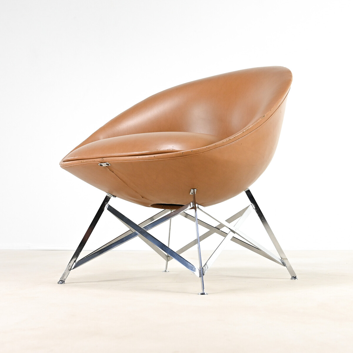 Maurice Calka, rare “Tour Eiffel” K1 chair. France, c. 1966