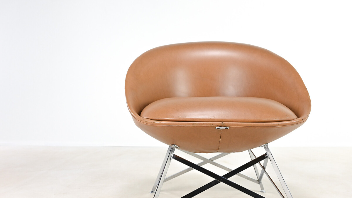 Maurice Calka, rare “Tour Eiffel” K1 chair. France, c. 1966