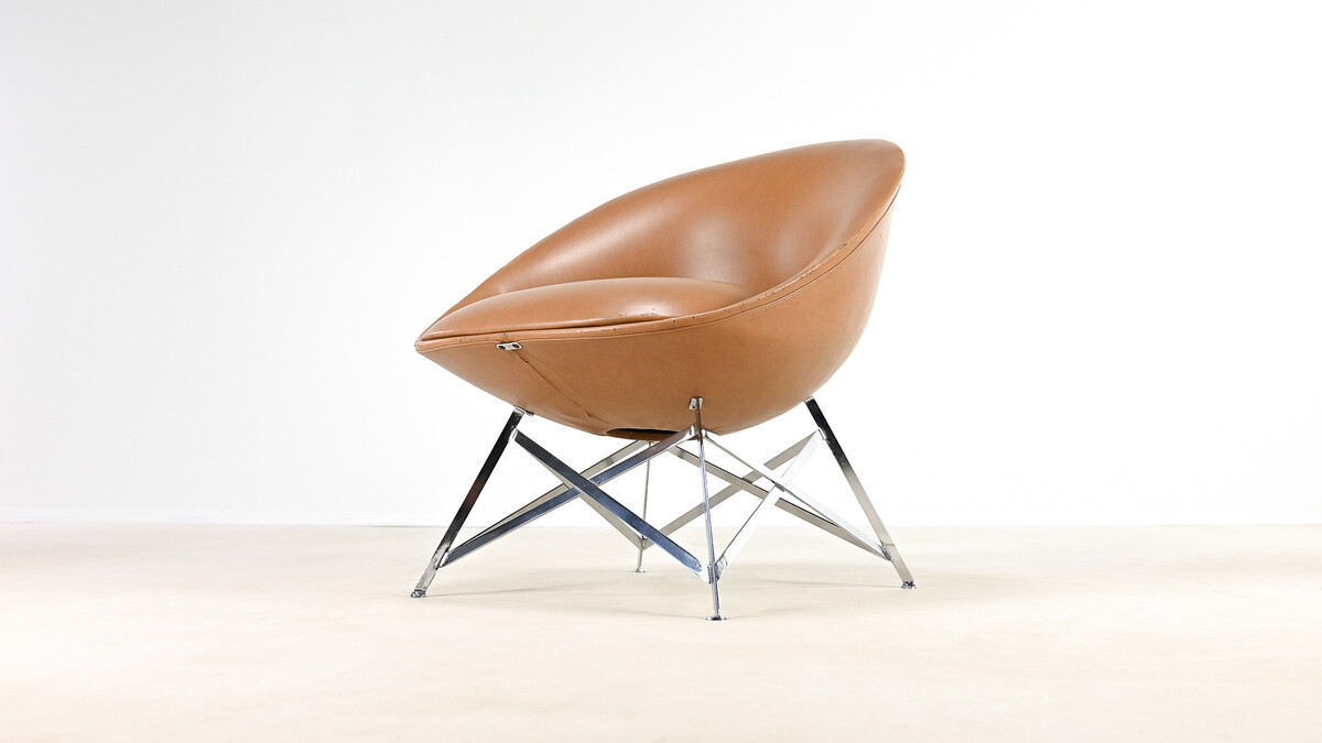 Maurice Calka, rare “Tour Eiffel” K1 chair. France, c. 1966