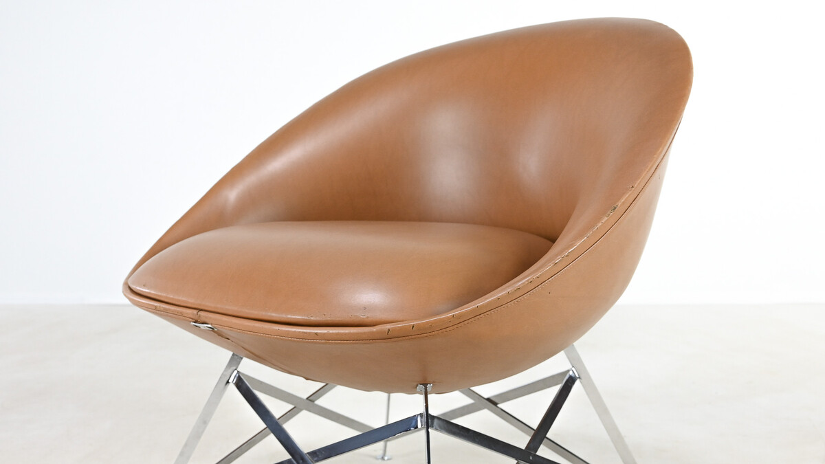 Maurice Calka, rare “Tour Eiffel” K1 chair. France, c. 1966