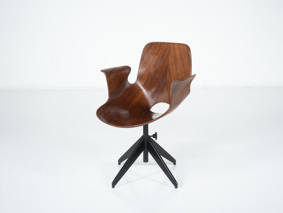 Medea Swivel Desk Chair by Vittorio Nobili for Fratelli Tagliablue, Italy, 1950s