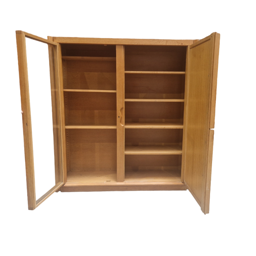 Mid Century cabinet or library by Guillerme et Chambron for 