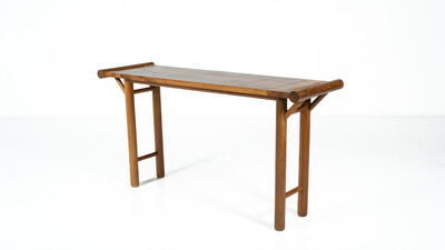 Mid Century Console, Walnut, Italy, 1970s