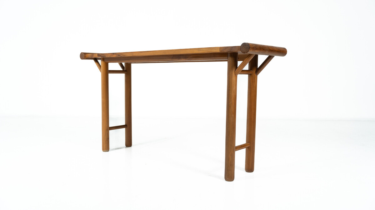 Mid Century Console, Walnut, Italy, 1970s