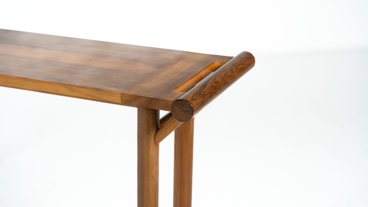 Mid Century Console, Walnut, Italy, 1970s