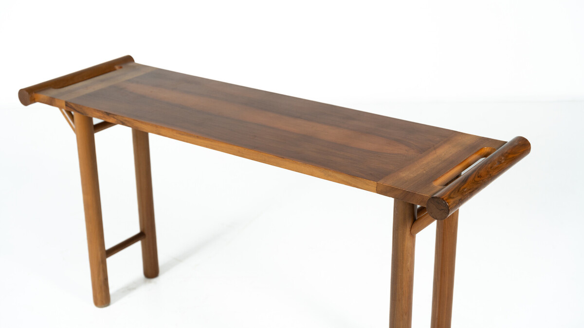 Mid Century Console, Walnut, Italy, 1970s