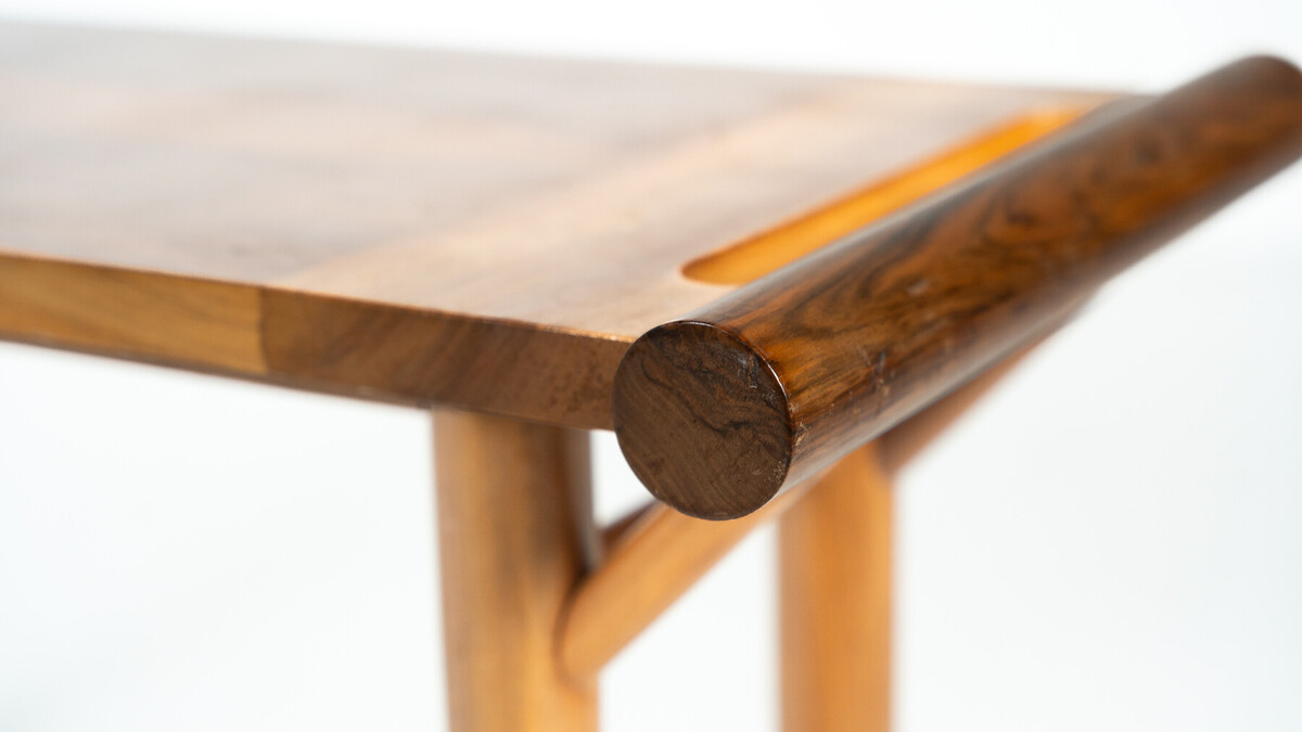 Mid Century Console, Walnut, Italy, 1970s