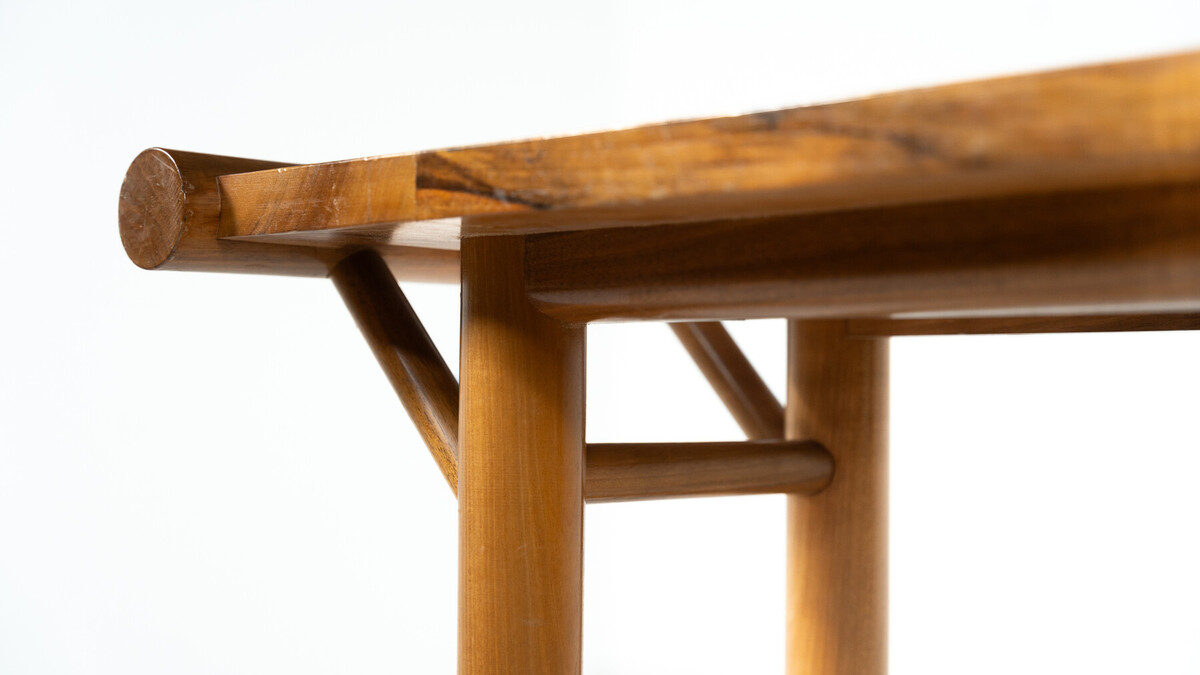 Mid Century Console, Walnut, Italy, 1970s