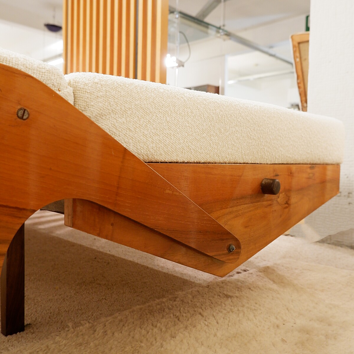 Mid-Century Convertible Sofa from Opp Drevovyroba, 1970s - New upholstery