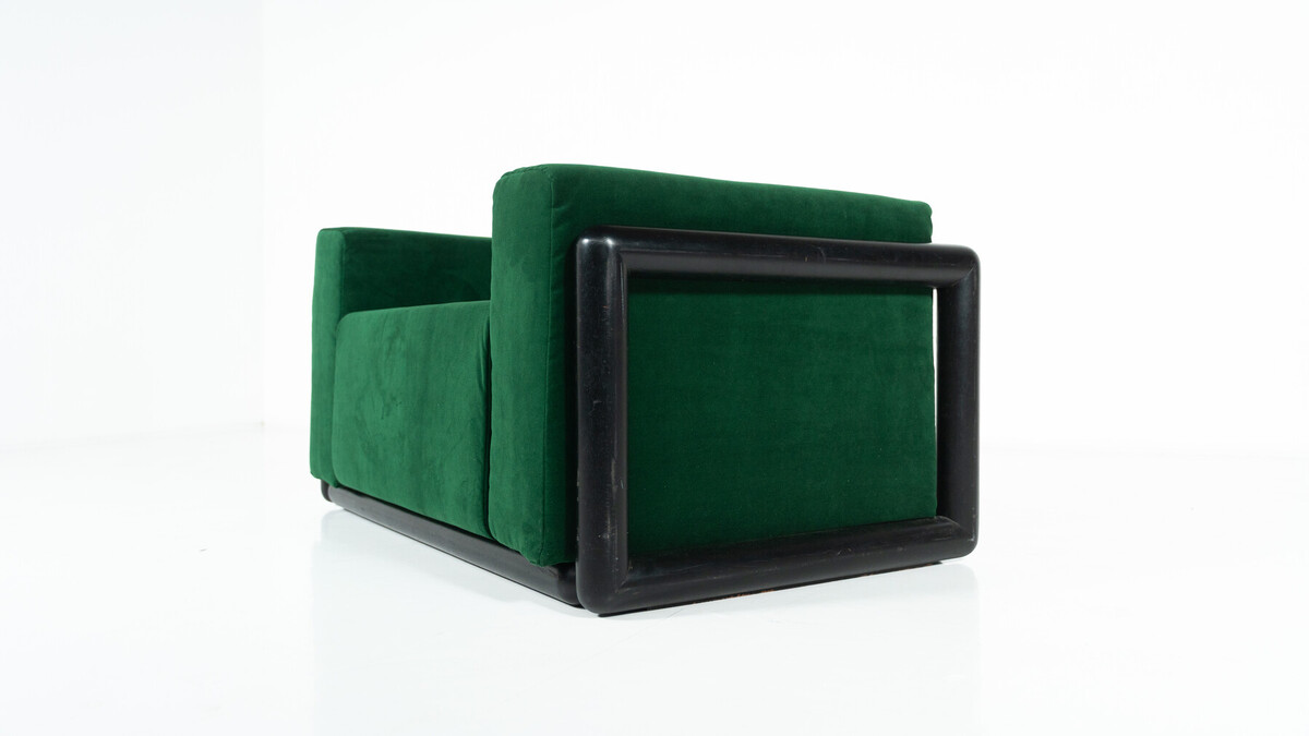 Mid-Century Cornaro Armchair by Carlo Scarpa for S.Gavina, Italy, 1970s - New Upholstery