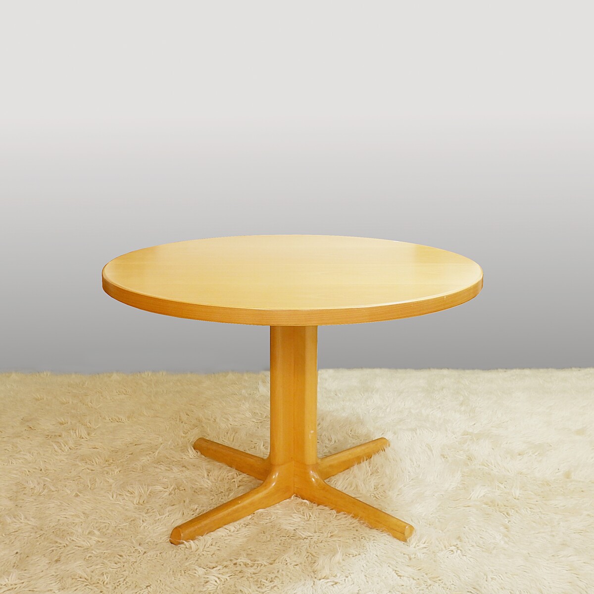 Mid-century Danish round dining table with 2 extensions - Farstrup 1960s