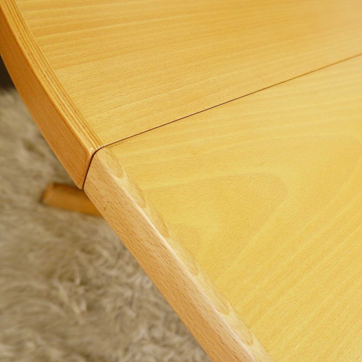 Mid-century Danish round dining table with 2 extensions - Farstrup 1960s