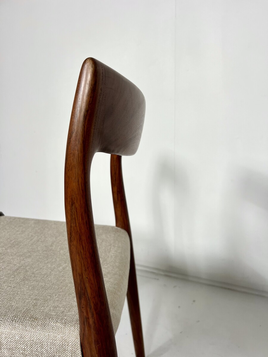 Mid-Century Dining Chairs, Model 77By Niels Otto for Möller, Denmark, Set of 6
