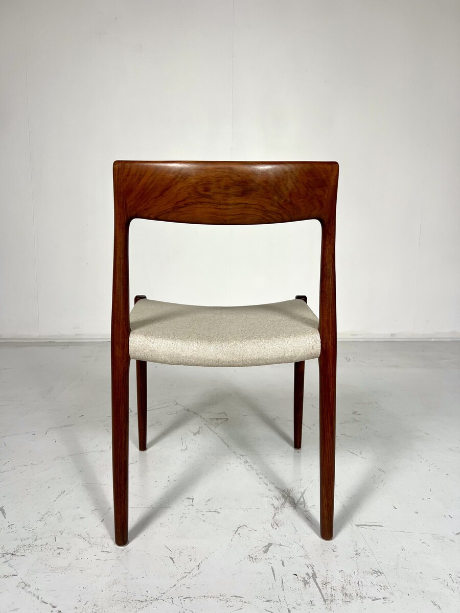 Mid-Century Dining Chairs, Model 77By Niels Otto for Möller, Denmark, Set of 6