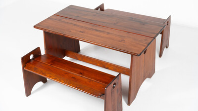 Mid-Century Dining Set by Gilbert Marklund for Furusnickarn AB, 1960's
