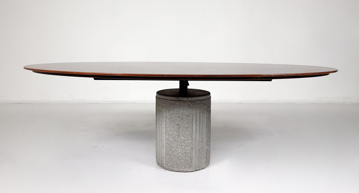 Mid-Century Dining Table by Maurizo Salvato for Saporiti, Italy, 1970s