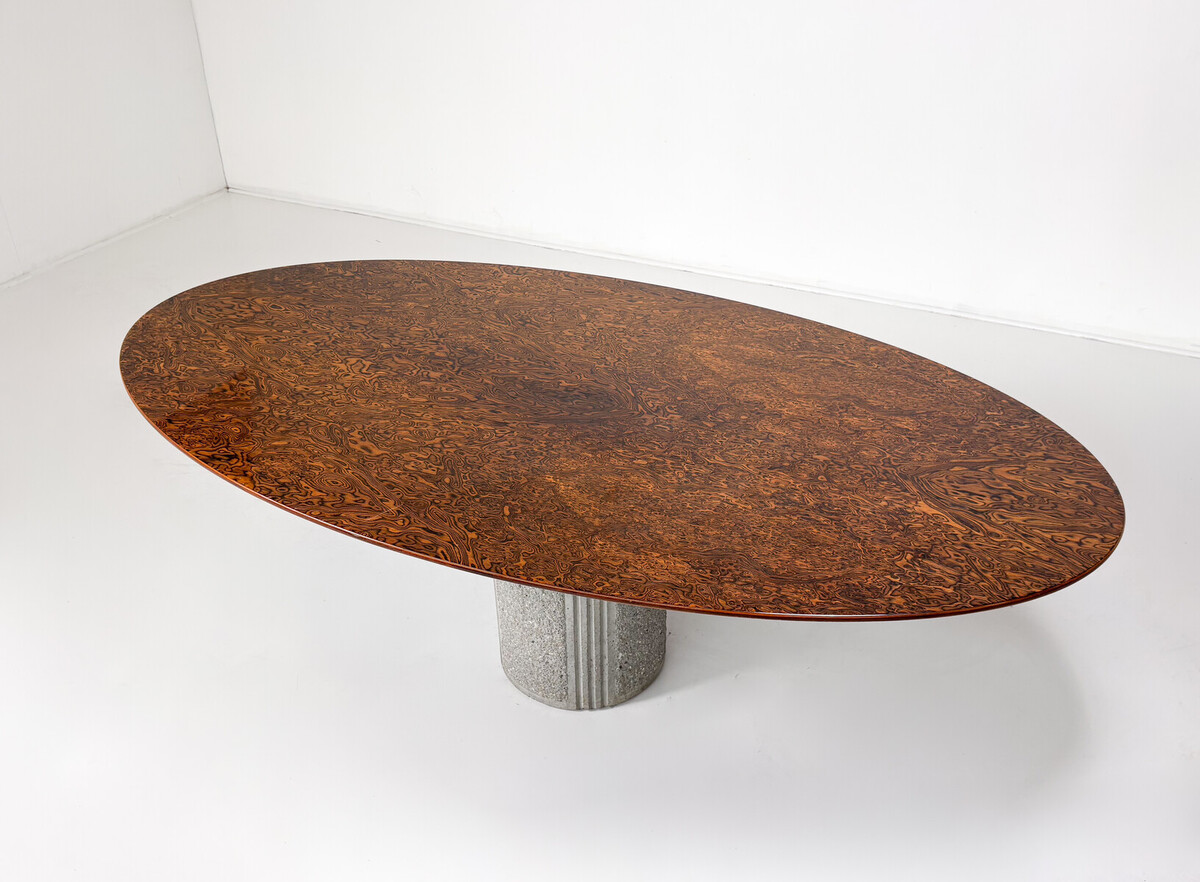 Mid-Century Dining Table by Maurizo Salvato for Saporiti, Italy, 1970s