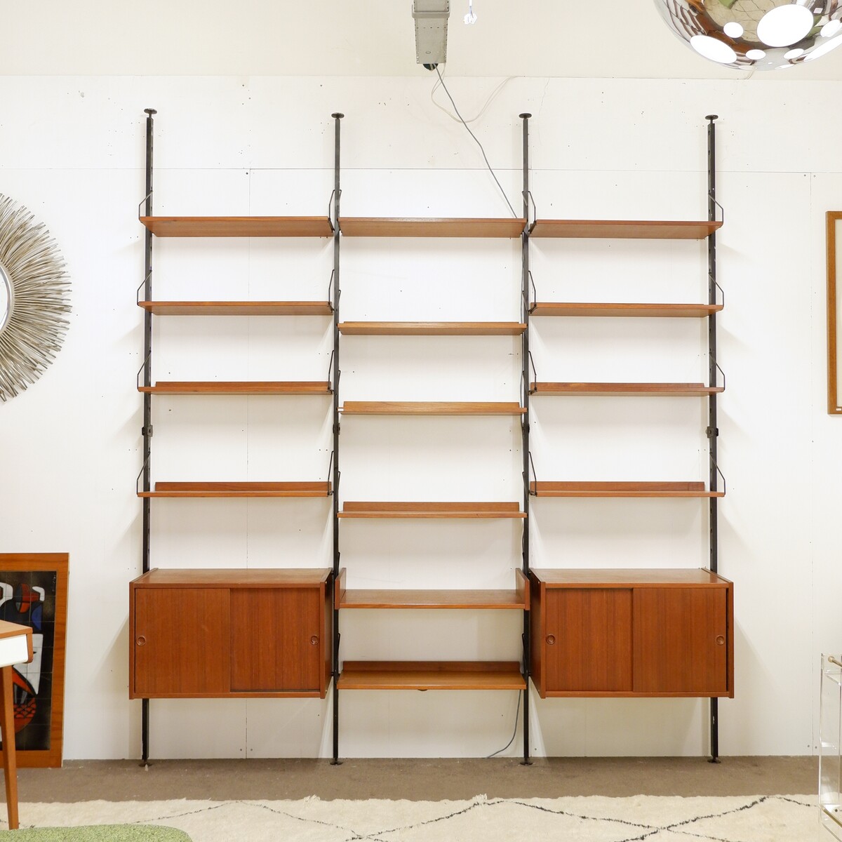 Mid-century IMB Floor-To-Ceiling Wall Unit - Serie Selex - Italy 1960s