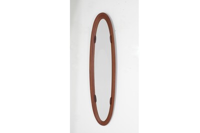  Mid Century Italian mirror in wood, Italy - 1960s