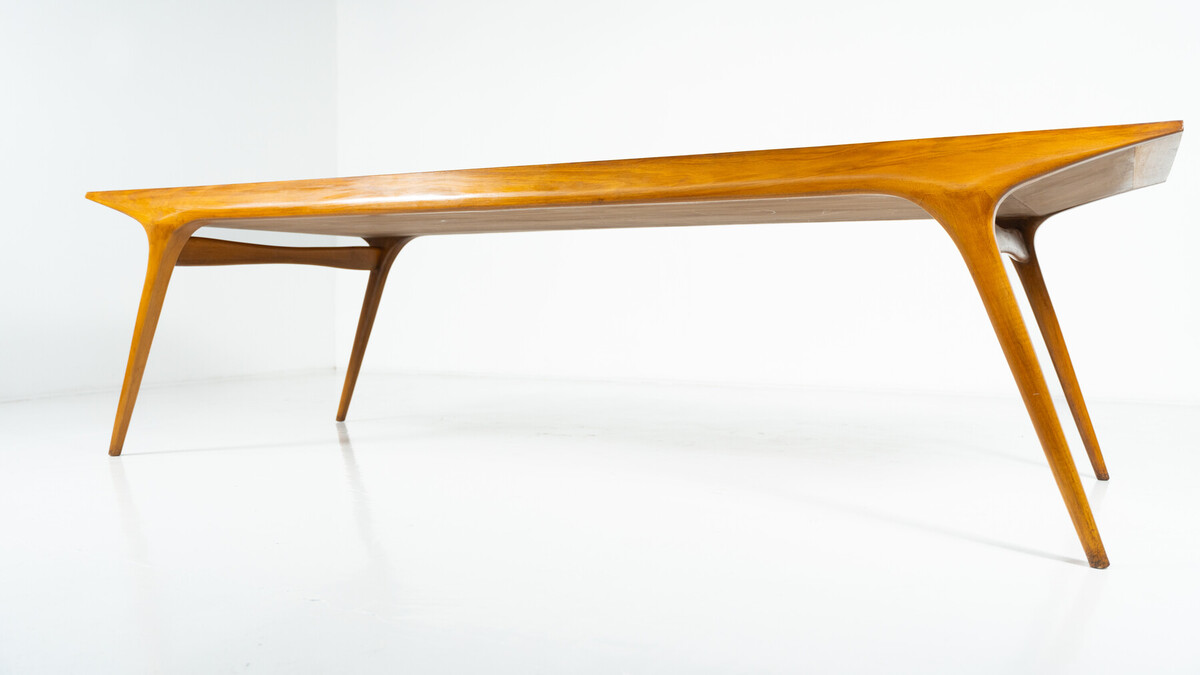 Mid-Century Large Dining Table by Carlo de Carli, Walnut, 1950s