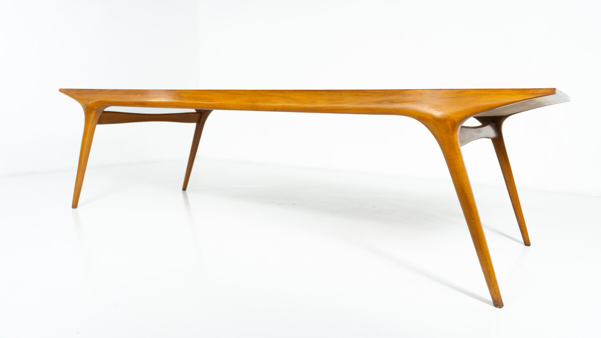 Mid-Century Large Dining Table by Carlo de Carli, Walnut, 1950s