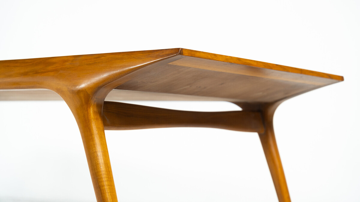 Mid-Century Large Dining Table by Carlo de Carli, Walnut, 1950s