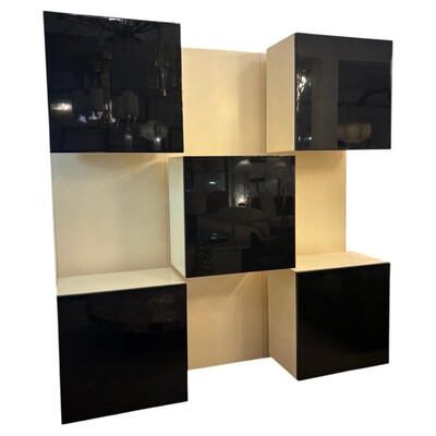 Mid-Century Lighting Wall Unit by Roberto Monsani for Acerbis, 1970s