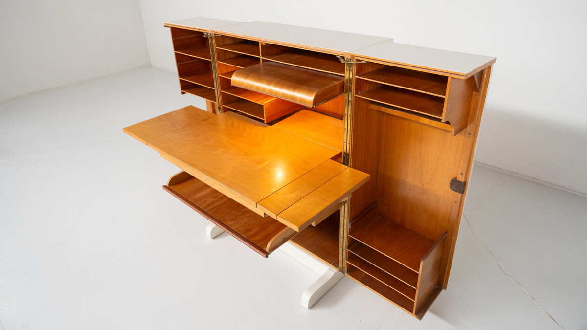 Mid-Century Magic Box Desk by Mummenthaler & Meier, Switzerland, 1955