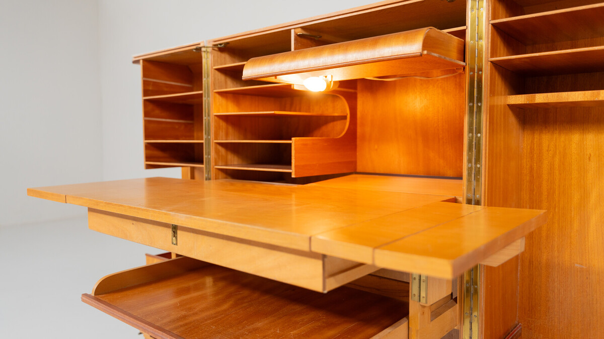 Mid-Century Magic Box Desk by Mummenthaler & Meier, Switzerland, 1955