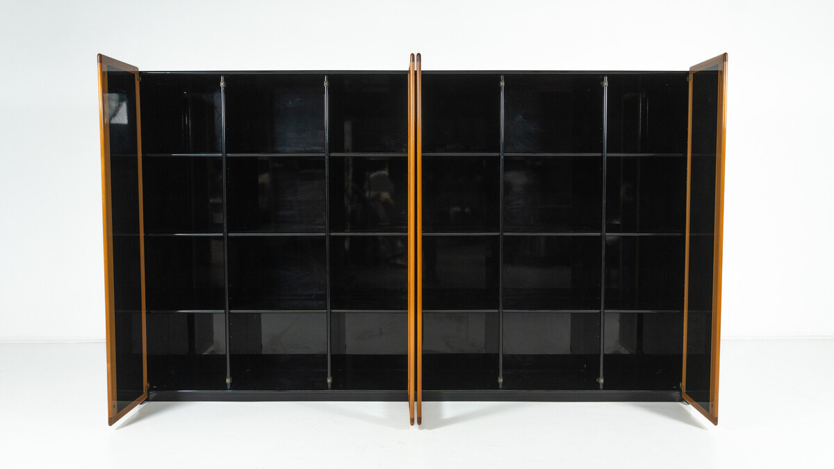 Mid-Century Modern Artona Bookcase/Vitrine by Afra and Tobia Scarpa, Maxalto,1960s