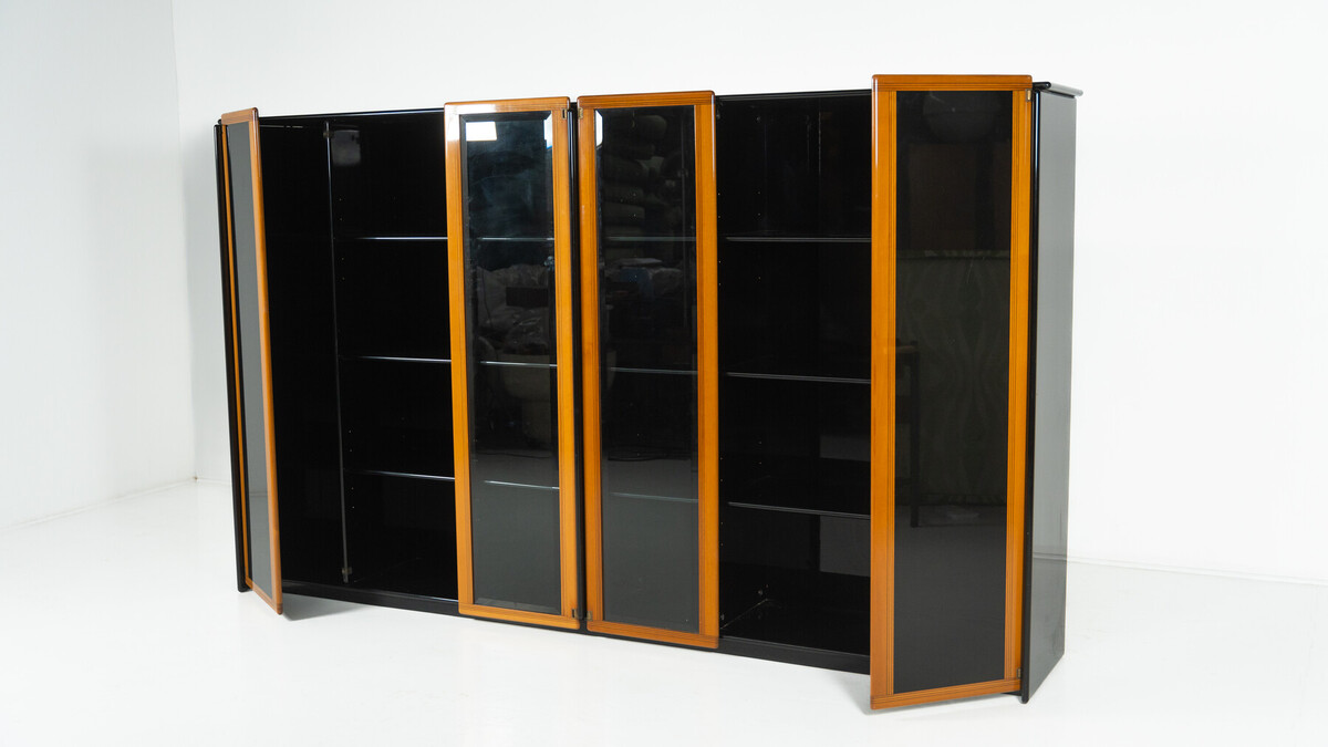 Mid-Century Modern Artona Bookcase/Vitrine by Afra and Tobia Scarpa, Maxalto,1960s
