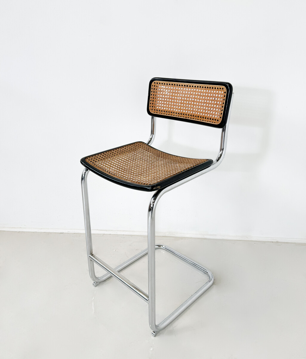 Mid-Century Modern Bar Stools, in the style of Marcel Breuer