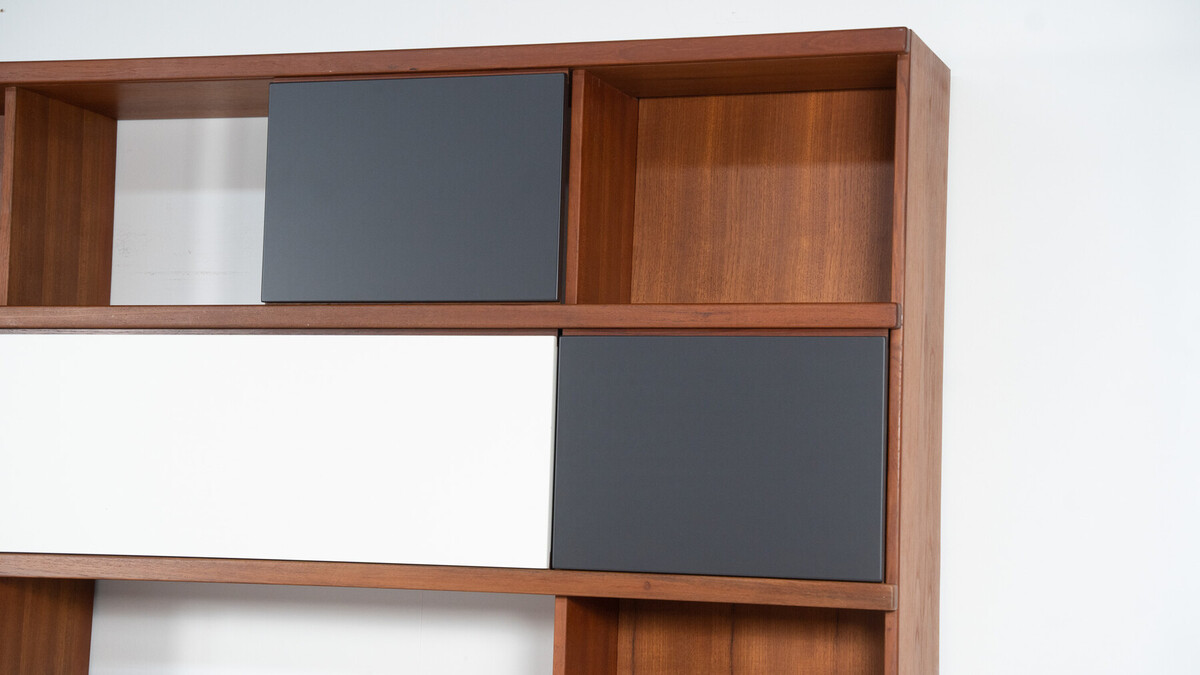 Mid-Century Modern Bookcase by Ilmari Tapiovaara, La Permanente Mobili Cantu, 1950s