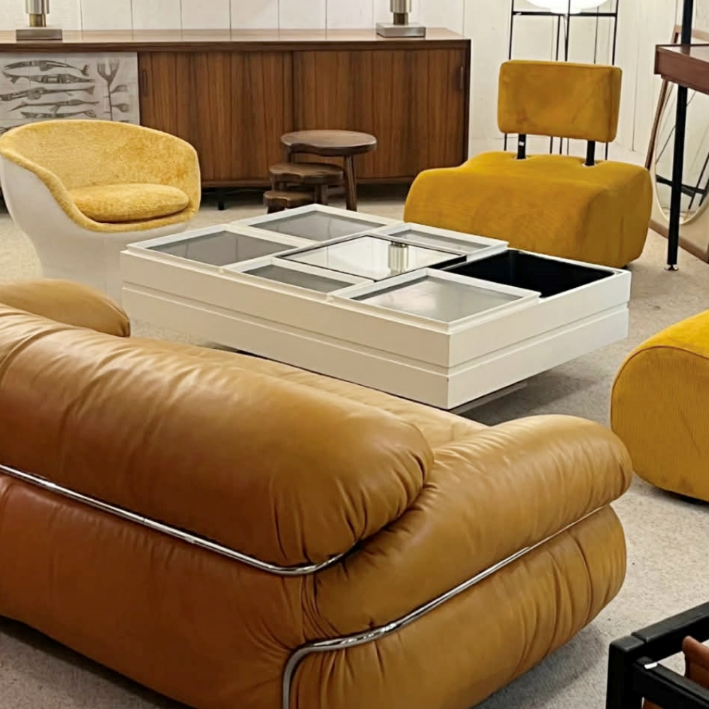 Mid-Century Modern Coffee Table by Carlo Hauner for Forma Italy, 1960s