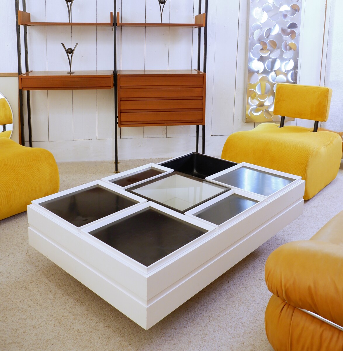 Mid-Century Modern Coffee Table by Carlo Hauner for Forma Italy, 1960s