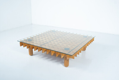 Mid-Century Modern Coffee Table in the style of Gianfranco Frattini, Italy, 1970s