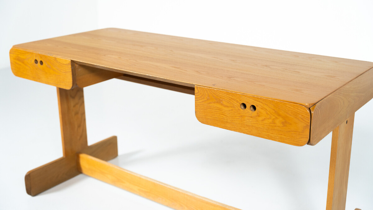 Mid-Century Modern Desk and Chair by Derk Jan De Vries, Domus, 1960s