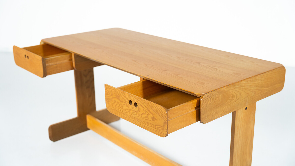 Mid-Century Modern Desk and Chair by Derk Jan De Vries, Domus, 1960s