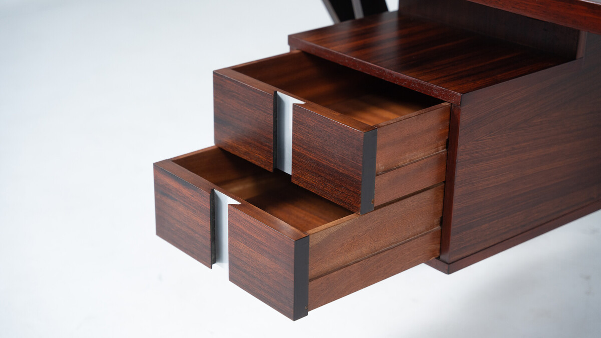 Mid-Century Modern Desk by Ico Parisi for Mim Roma, Italy, 1950s