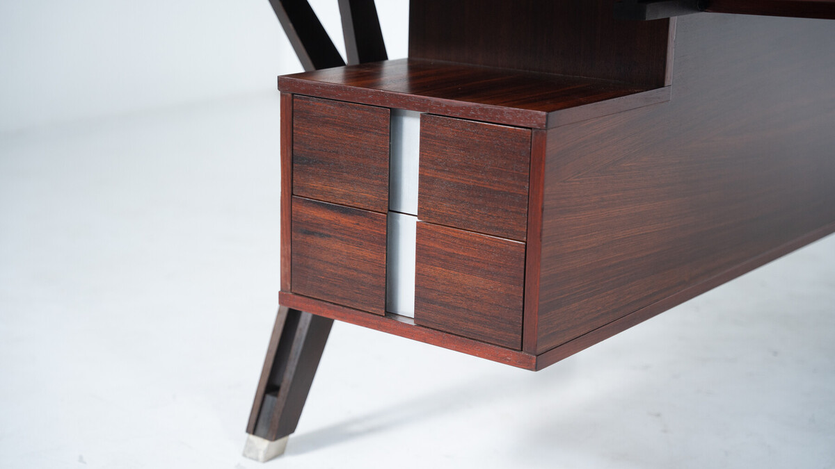 Mid-Century Modern Desk by Ico Parisi for Mim Roma, Italy, 1950s