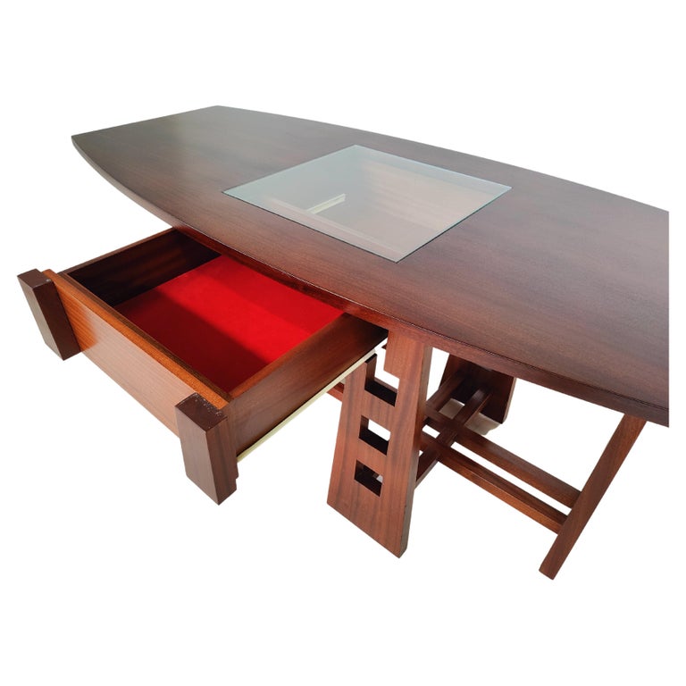 Mid-Century Modern Dining Table/ Desk with drawer, Italy, 1960s
