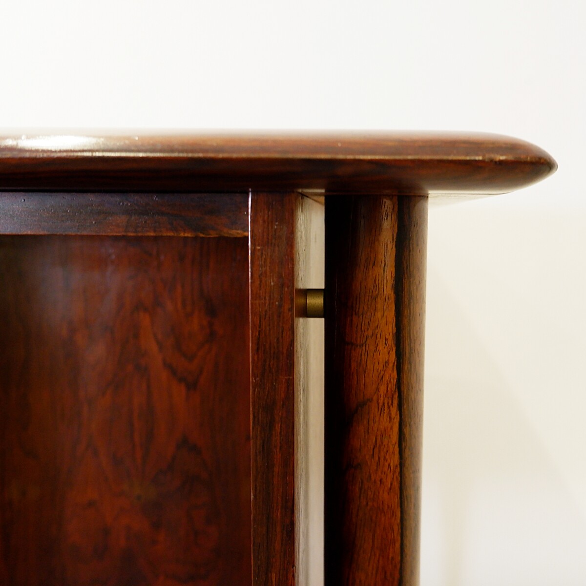 Mid Century Modern Double Sided desk with two drawer modules