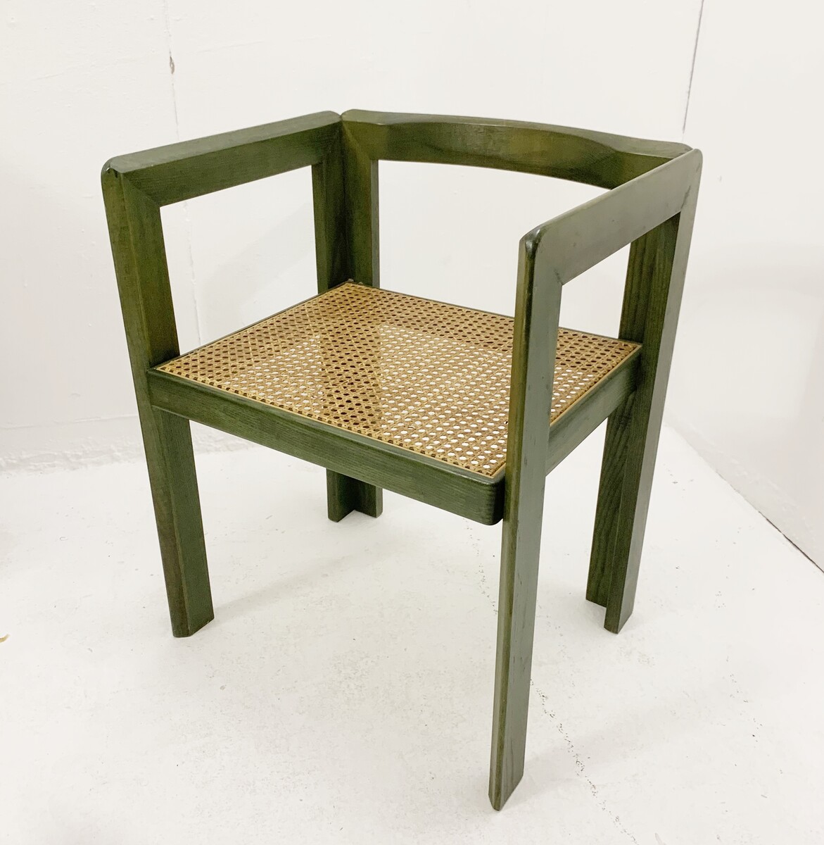 Mid-Century Modern Green Wooden Desk by Derk Jan de Vries - The Netherlands 1960s