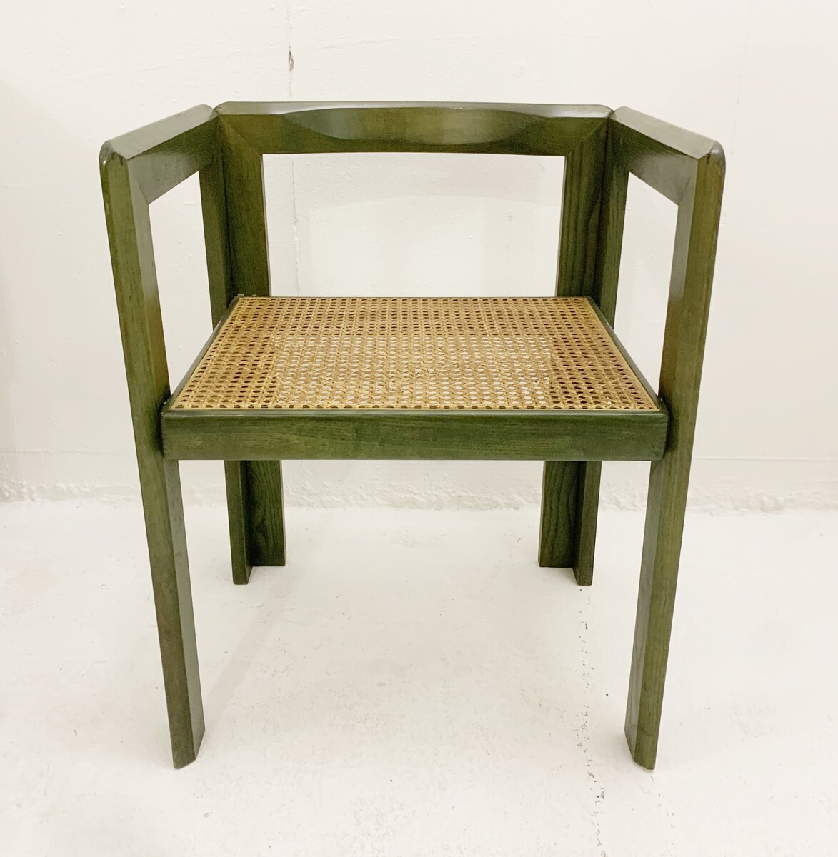 Mid-Century Modern Green Wooden Desk by Derk Jan de Vries - The Netherlands 1960s