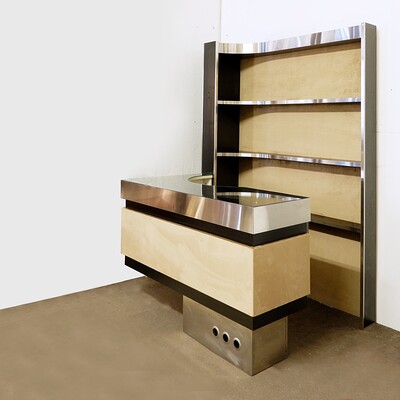 Mid-Century Modern Italian corner Bar - 1970s