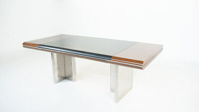 Mid-Century Modern Italian Desk by Hans Von Klier for Skipper, 1970s