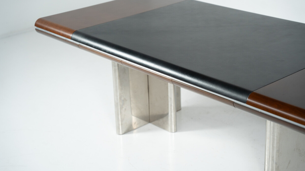 Mid-Century Modern Italian Desk by Hans von Klier for Skipper, 1970s