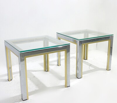 Mid Century Modern Italian Side tables by Renato Zevi - 1970s