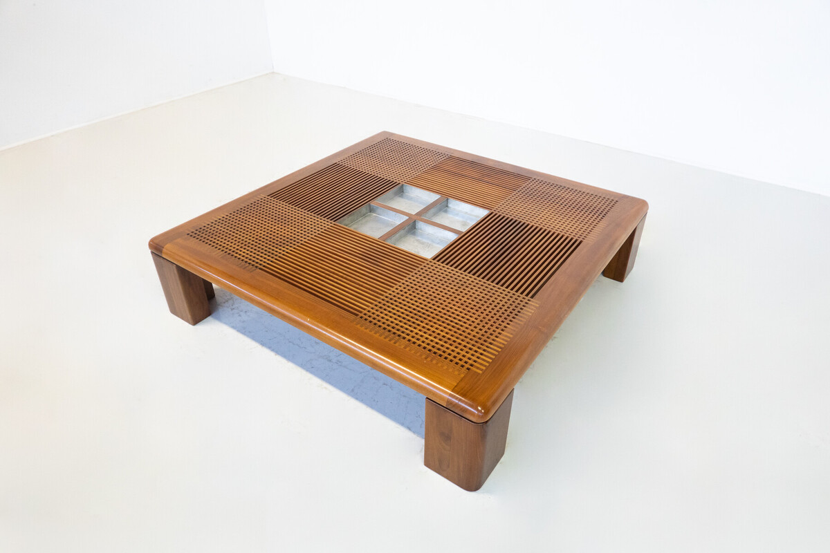 Mid-Century Modern Large Italian Coffee Table by Silvio Coppola, 1970's